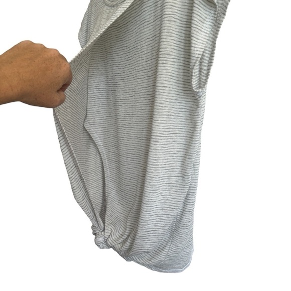 Athleta Stripe Breezy Crossback Tee, Size M - Picture 7 of 8